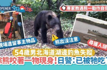 54歲男北海道湖邊釣魚失蹤　棕熊咬著一物現身！日警：已被牠吃了｜01開罐｜北海道｜棕熊